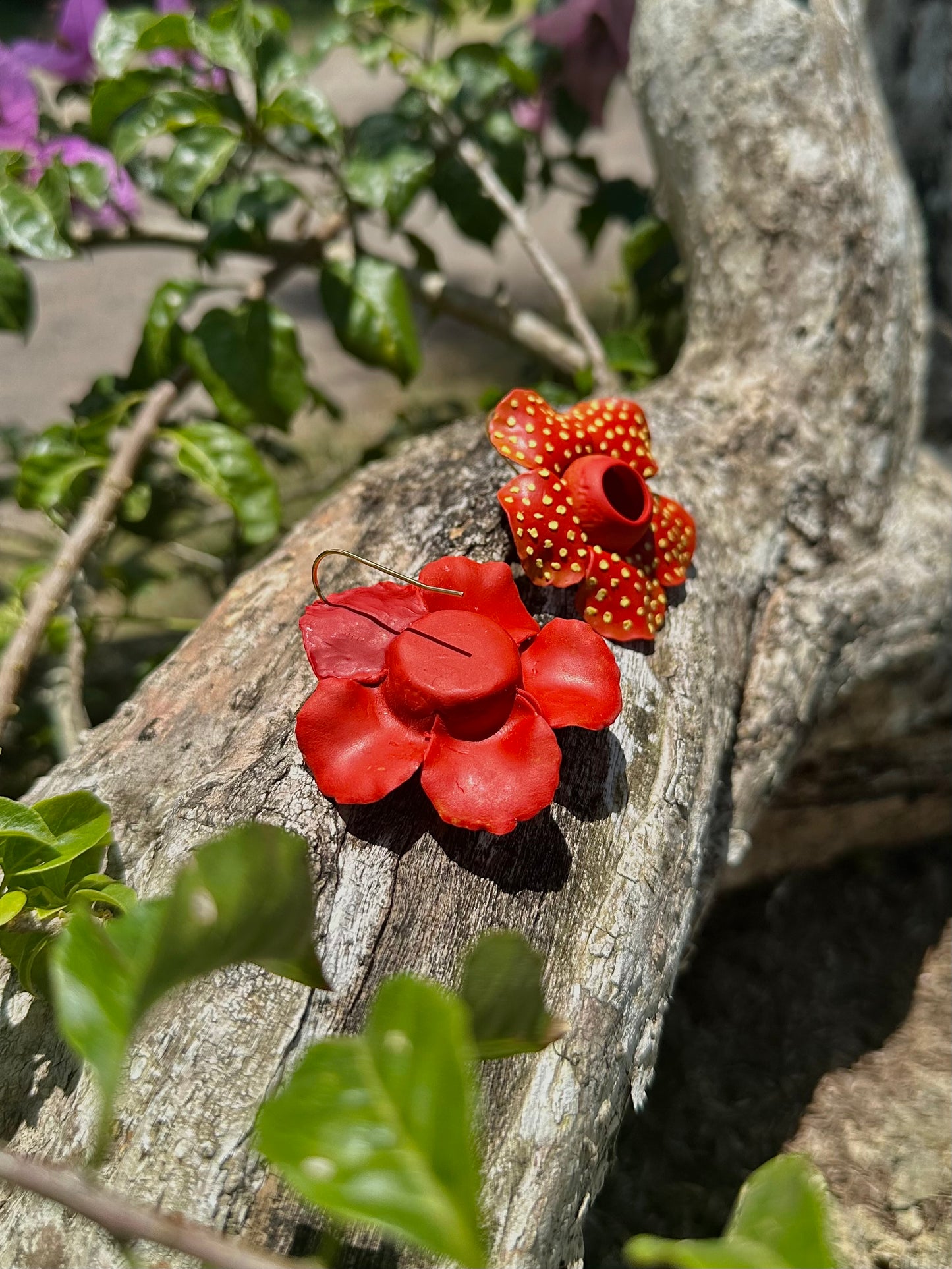Big Rafflesia Earrings