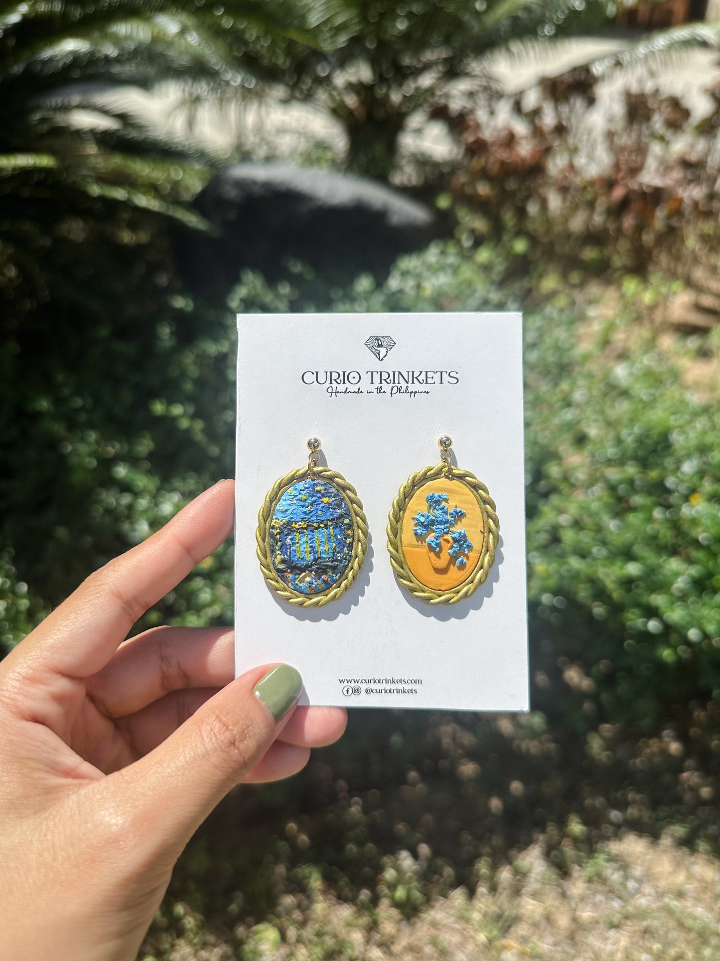 Van Gogh Inspired Mismatch Earrings