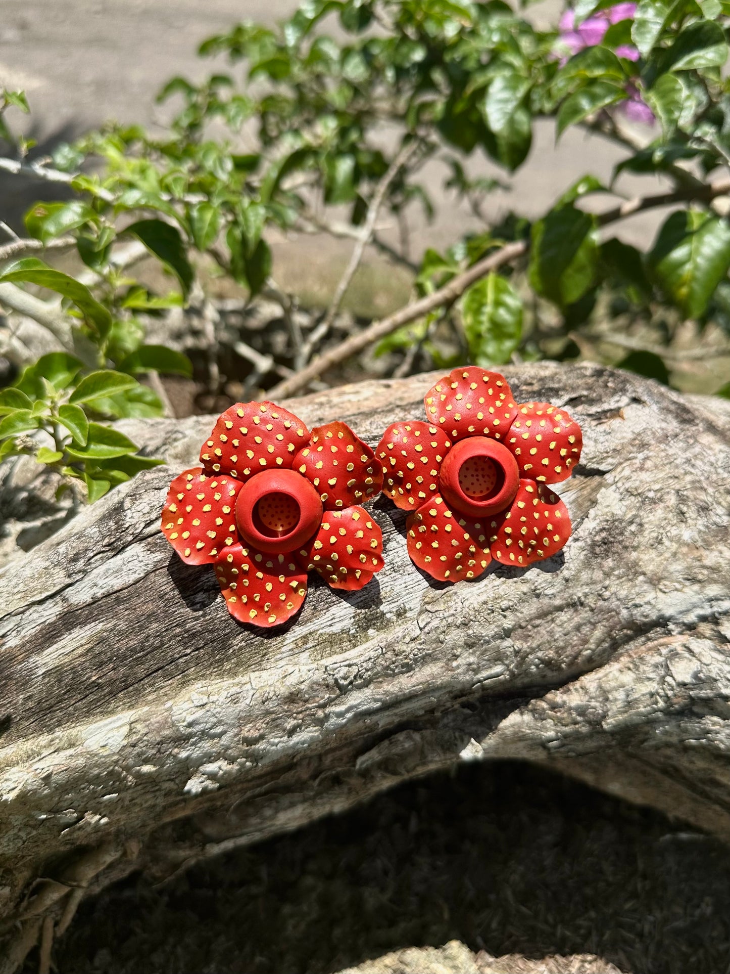 Big Rafflesia Earrings