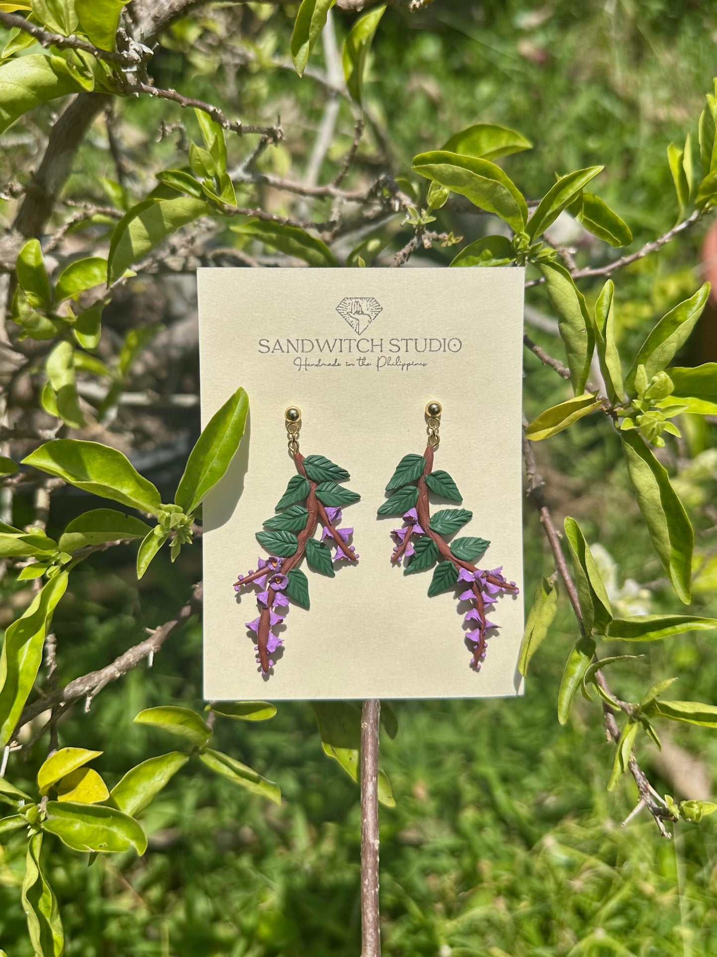 Banaba Branch Drop Earrings