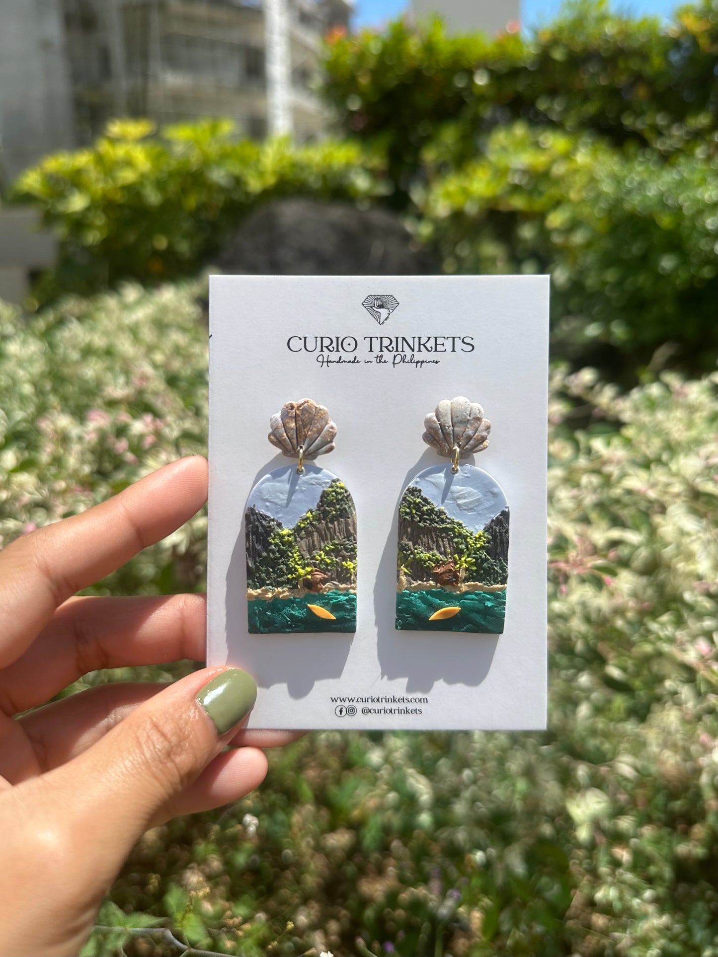 Palawan Landscape Earrings