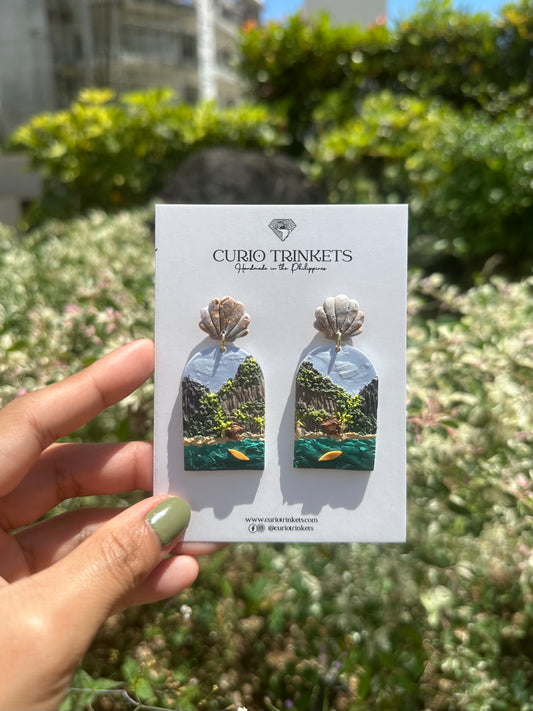 Palawan Landscape Earrings