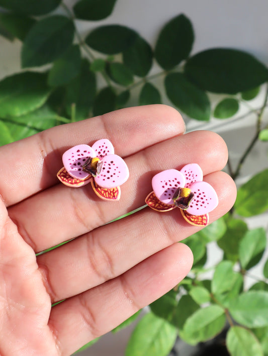 Waling-waling / Vanda Sanderiana Orchid Mini Studs