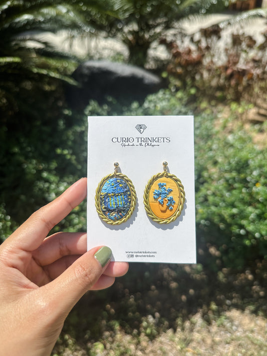 Van Gogh Inspired Mismatch Earrings