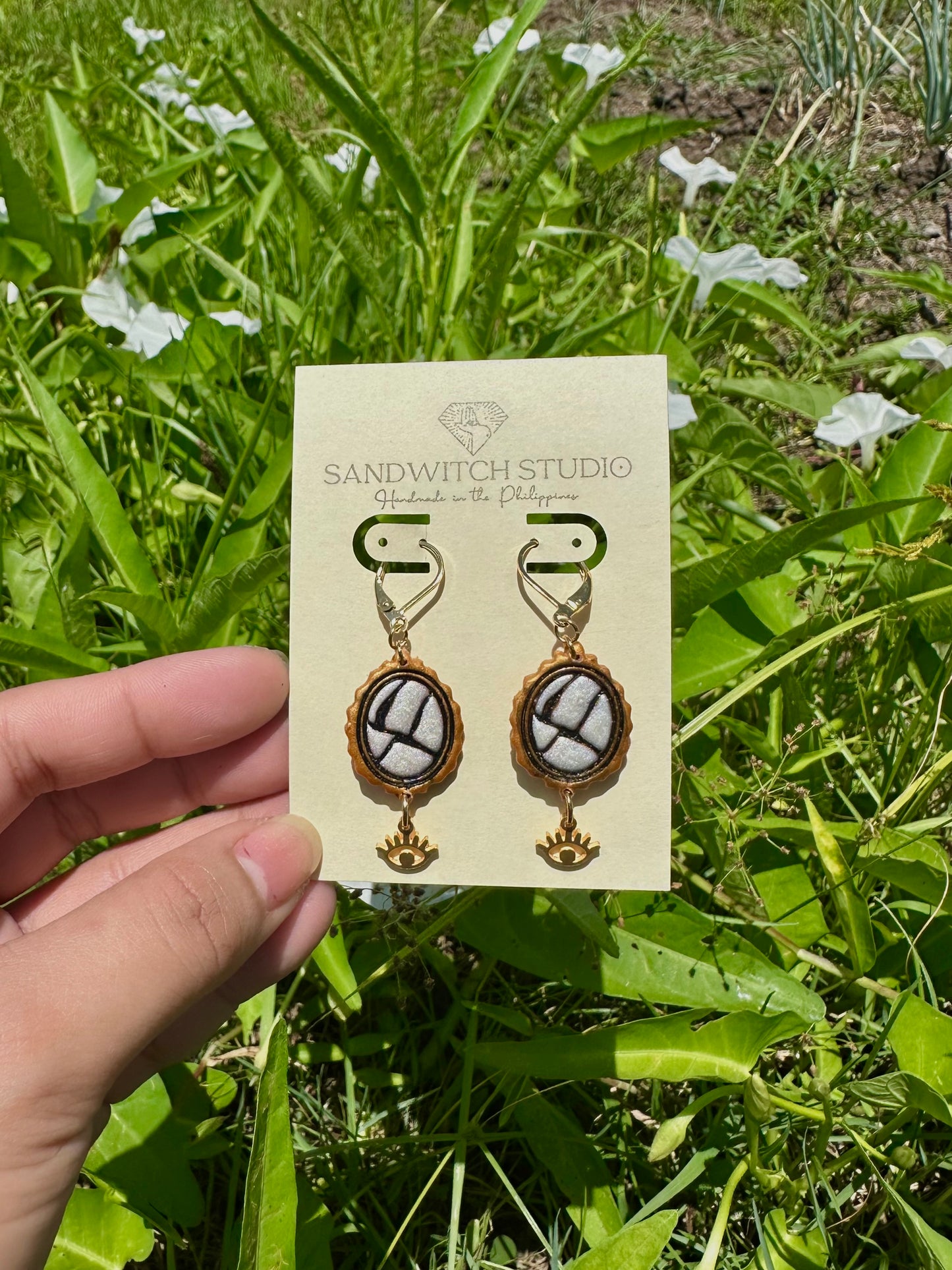 Broken Mirror Dangle Earrings